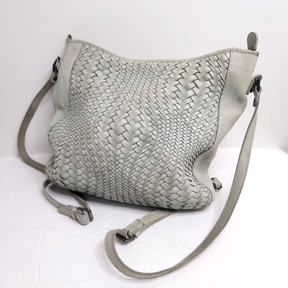 Handcrafted in India Soft Woven Leather Bag